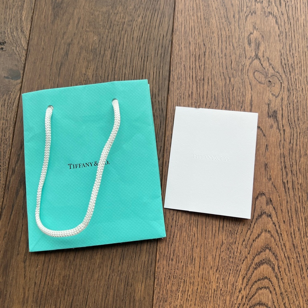Authentic Tiffany and Co. Shopping bag and receipt holder